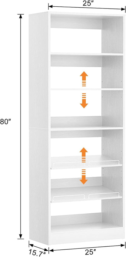 Unikito 25” Closet Organizer System, Freestanding Shoe Storage Shelves - Image 7