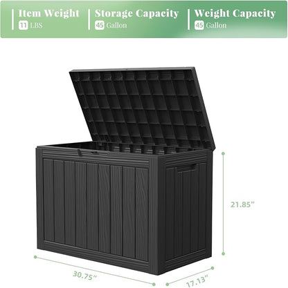 DRATO 45 Gallon Deck Box, Outdoor Storage Box - Image 2