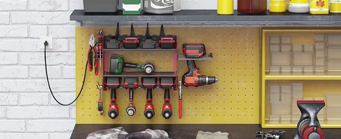 CCCEI Modular Power Tool Organizer Wall Mount Charging Station, Garage Drill - Image 3