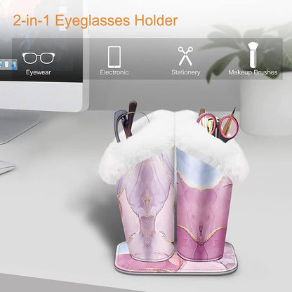 Fintie Plush Lined Double Eyeglasses Holder - Image 5
