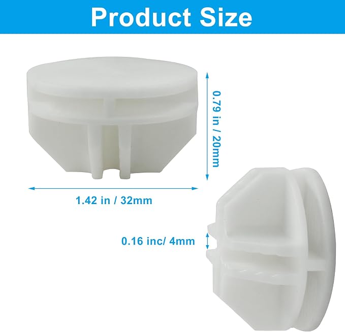 Hitefu 16 Pcs White Plastic Connector, 36mm Wire Grid Cube | Modular, Closet - Image 3