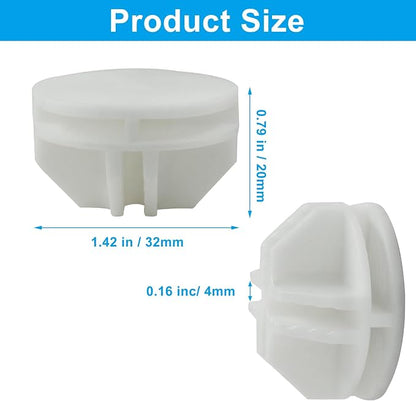 Hitefu 16 Pcs White Plastic Connector, 36mm Wire Grid Cube | Modular, Closet - Image 3