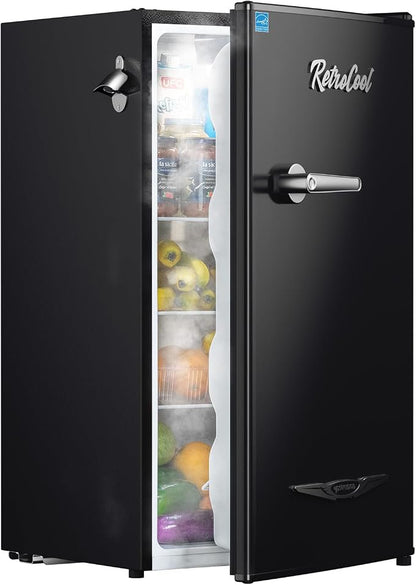 Upstreman 3.2 Cu.Ft Retro Mini Fridge by Upstreman