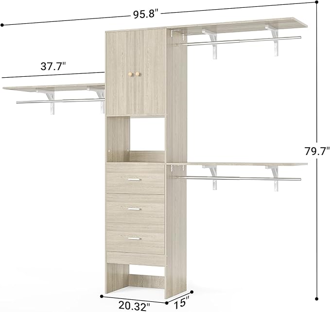 Armocity 96 Inches Closet System - Image 3