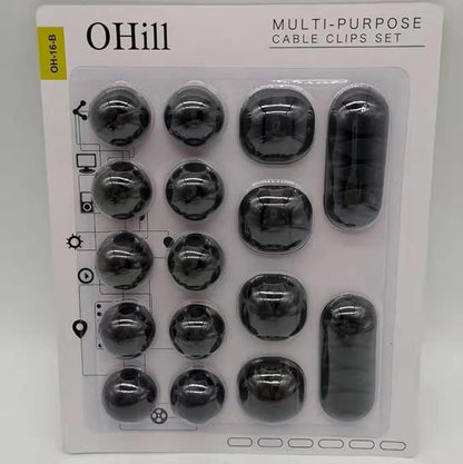 OHill 16-Pack Black Cord Organizer - Image 7