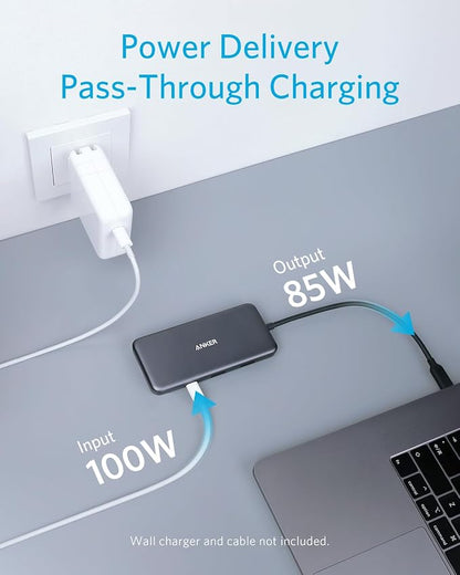 Anker USB C Hub, with 4K HDMI, 85W Power Delivery, USB-C and 2 USB-A 5Gbps Data - Image 3