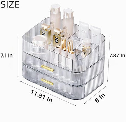 Makeup Organizer with Drawers Stackable Skincare Cosmetic Makeup organization - Image 6