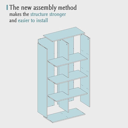 8-Cube Storage Shelf Bookcase - Image 8