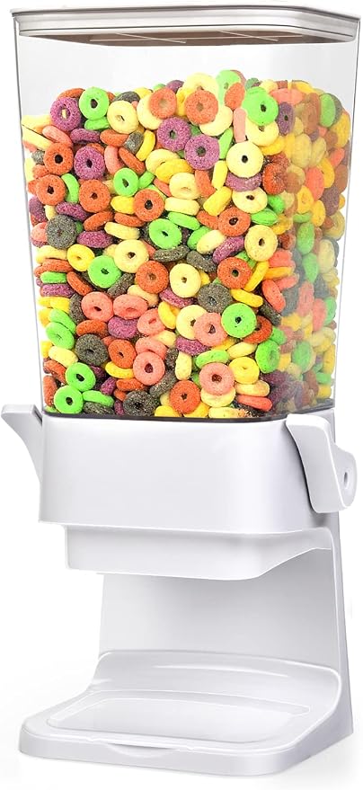 Cereal Dispenser Countertop Large Cereal Containers Storage Dispenser by Mivvosakuki