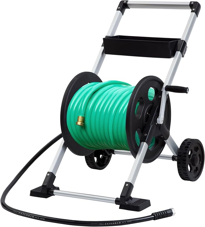 Liberty Garden 304 Explorer Two Wheel Hose Reel Cart, Holds 250-feet of 5/8" - Image 3