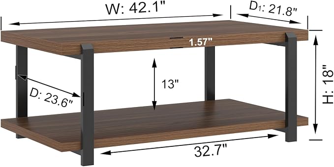 FOLUBAN Modern Coffee Table - Image 2