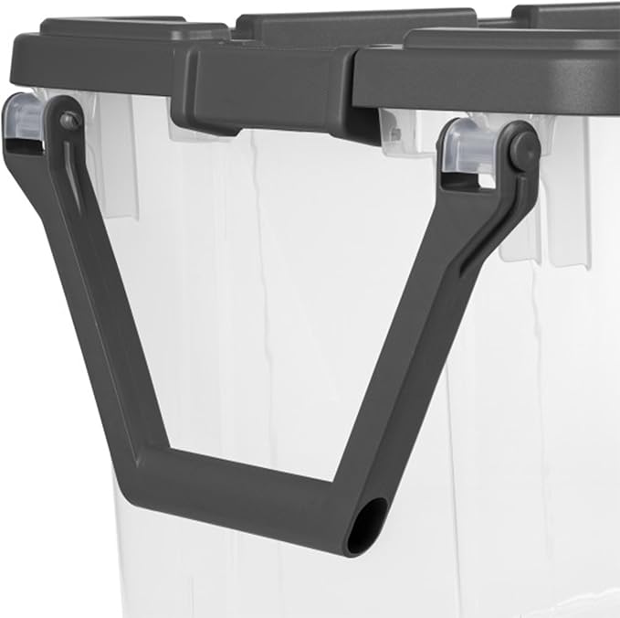 Sterilite 4-Pack Modular Stacker Box, Durable Clear Plastic Storage Bins - Image 7