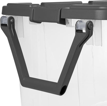 Sterilite 8-Pack Modular Stacker Box, Durable Clear Plastic Storage Bins - Image 7