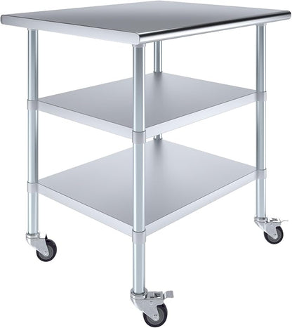 AmGood Stainless Steel Work Table by AmGood