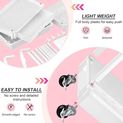 Goovilla 3 Tier Rolling Utility Cart Organizer - Image 3