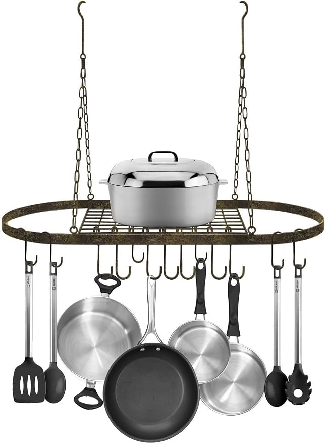 Sorbus® Pot and Pan Rack for Ceiling - Image 5
