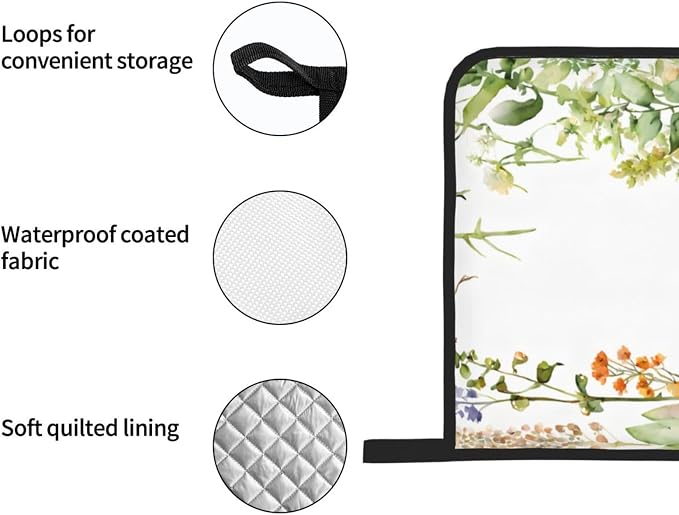 Springtime Herb Garden Advanced Oven Gloves and Pot Rack Kit | Insulated - Image 4