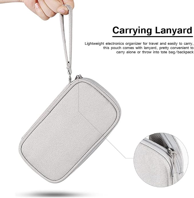 Electronics Organizer Bag Pouch Cable Charger Organizer Travel Shockproof Cord - Image 4