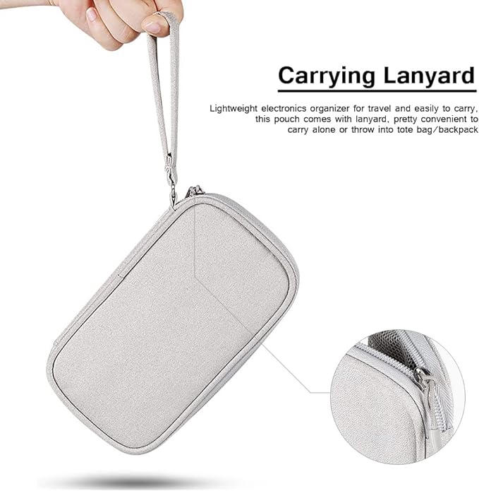 Electronics Organizer Bag Pouch Cable Charger Case Travel Shockproof Cord - Image 3