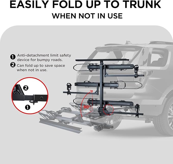 RokRack T One Foldable 3-Ebike Rack - Image 4