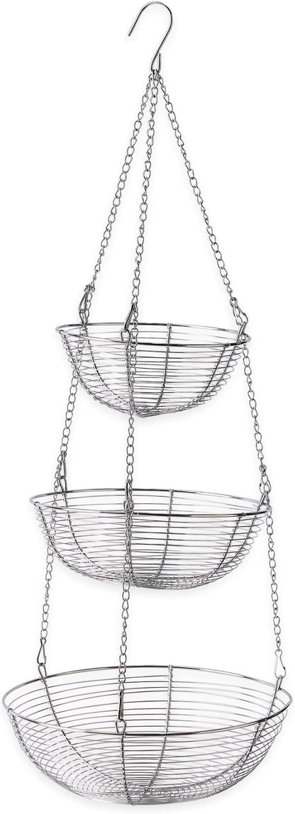 Woven Wire Hanging Basket by RSVPInternational