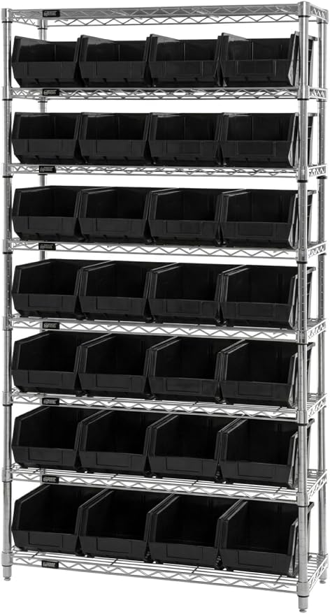 Quantum Storage QUS238 Heavy-Duty Stackable Plastic Storage Bins - Image 5