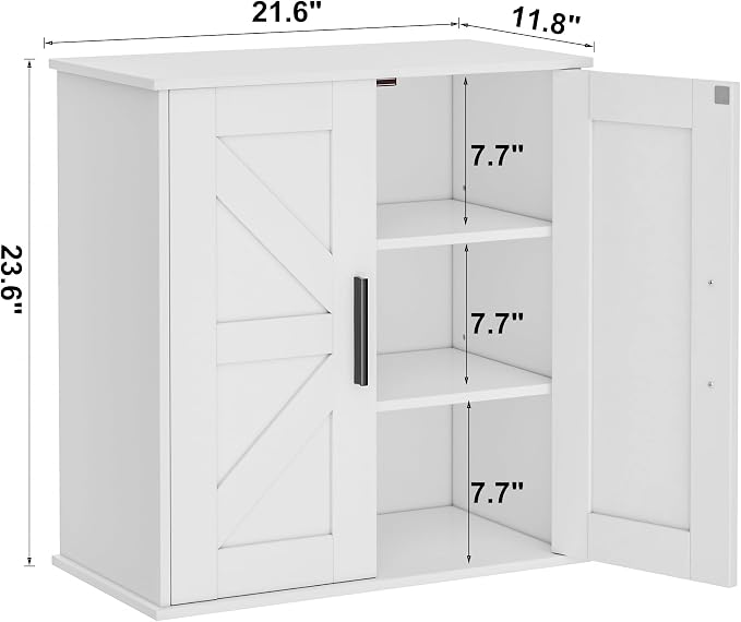 Homleke Bathroom Wall Cabinet, Medicine Cabinet - Image 3
