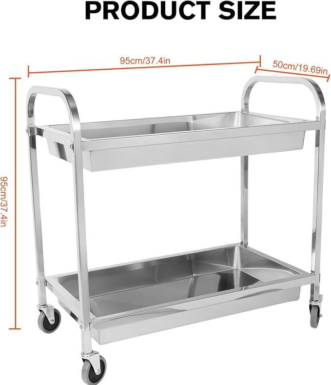 Stainless Steel Kitchen Cart - Image 7