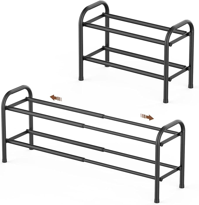 Gonfoam Expandable 2-Tier Shoe Rack by Gonfoam