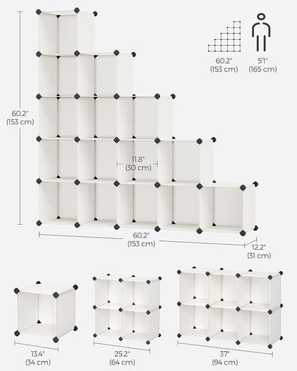 SONGMICS Cube Storage Organizer, Book Shelf, Closet Organizers and Storage - Image 3