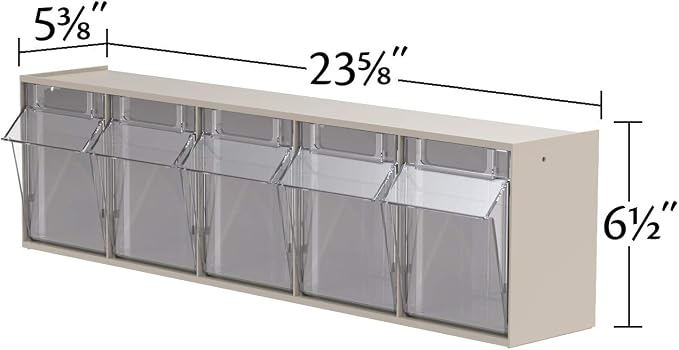 Akro-Mils TiltView Plastic Storage Cabinet - Image 3