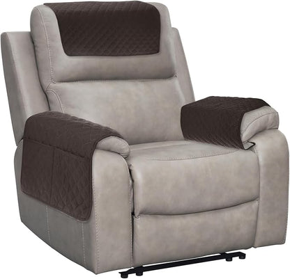 uxcell 3 PCS Armrest Covers, Couch Arm Cover Furniture Protect Slide Recliner by uxcell