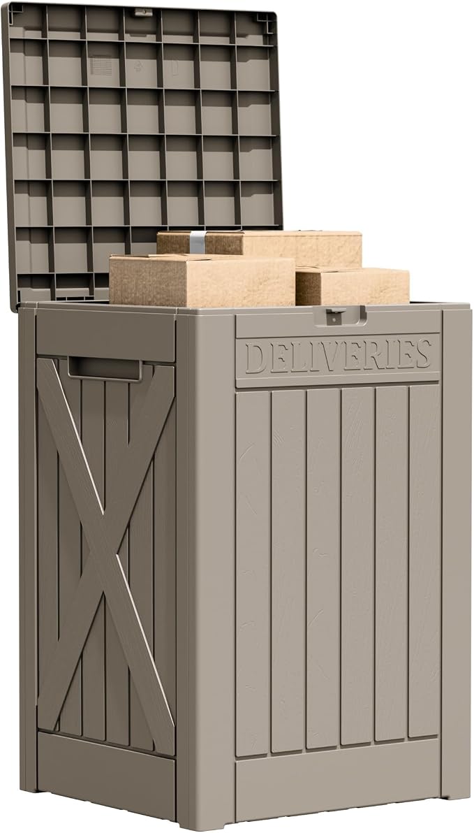 Flamaker 50 Gallon Deck Box, Package Delivery Storage Box by Flamaker