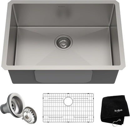 KRAUS Standart PRO 26-inch 16 Gauge Undermount Single Bowl Stainless Steel by KRAUS