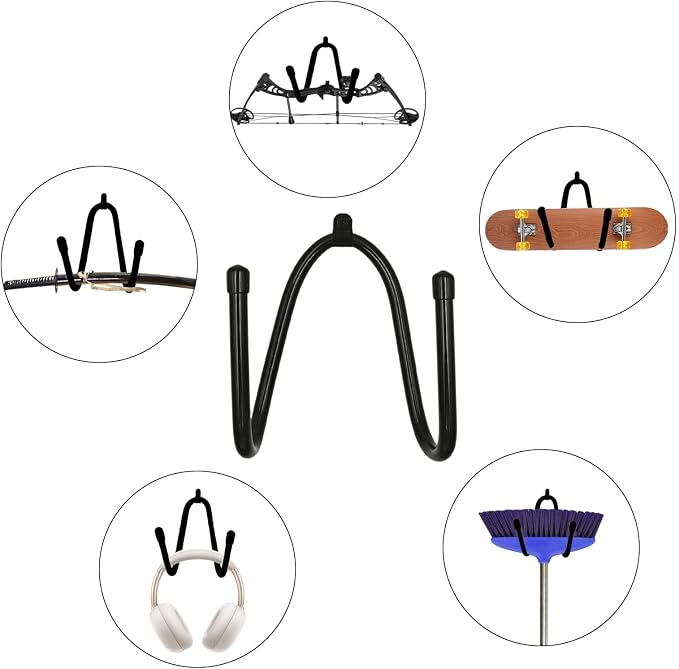 Skateboard Wall Mount Skateboard Wall Hanger Storage Rack Flexible Hanger - Image 4