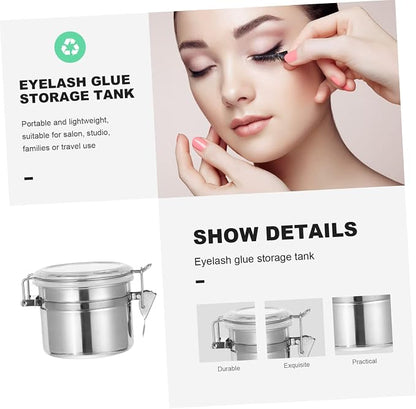 DOITOOL Storage Tank Eyelash Sealed Jar Eyelash Storage Container Stainless - Image 8