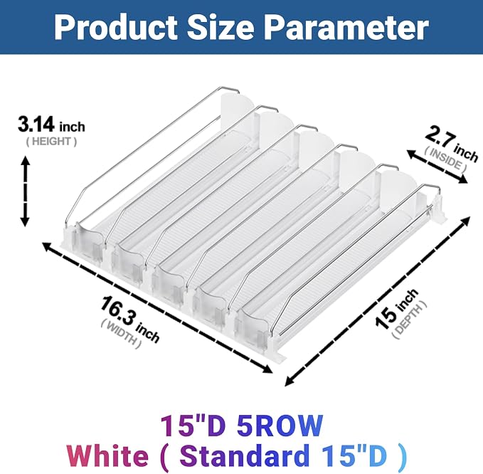 Drink Organizer for Fridge, 12oz 16oz 20oz - Image 2