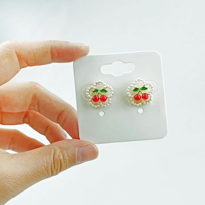 hitsuki White Earring Cards for Selling Jewelry Earring Display Cards - Image 7