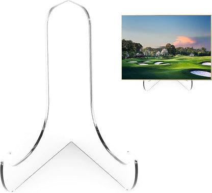 Boloyo 60-Degree Angle Acrylic Plate Display Stand, 6 Inch 2PC Clear Acrylic by BoloyoAcrylicDisplayEasel