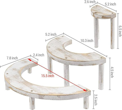 MyGift 3 Tier Wooden Display Riser Stand, Cupcake Stand & Perfume Organizer - Image 5