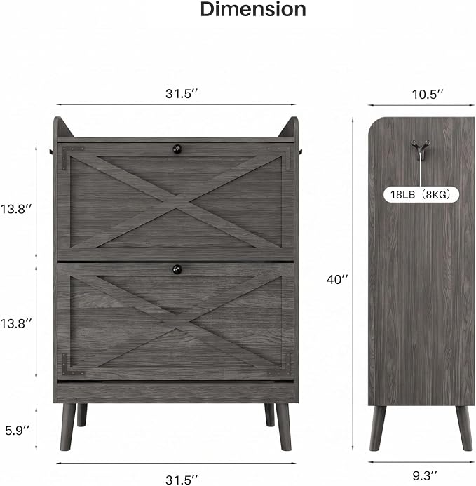 YZ HOME Shoe Storage Cabinet - Image 2