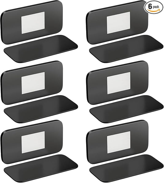 6 Pack No Drill Cabinet Magnetic Catch Black, Jiayi Ultra Thin Cabinet Door by Jiayi