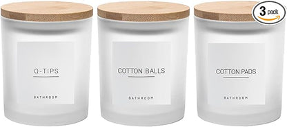 3PCS Modern 13.53oz Transparent Bathroom Canisters by Unknown