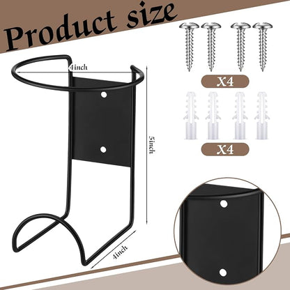 CroBlissful 2 Pcs Spray Bottle Holder Wall Mount Heavy Duty Spray Bottle Rack - Image 2