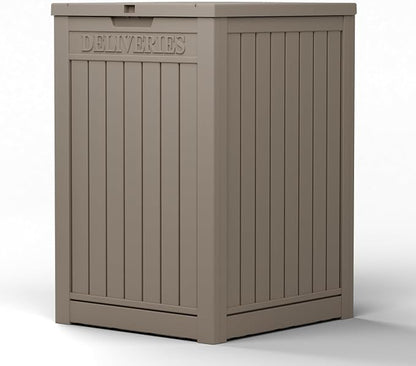 55 Gallon Package Delivery Box for Outside, Weather Resistant UV Protection by KFY