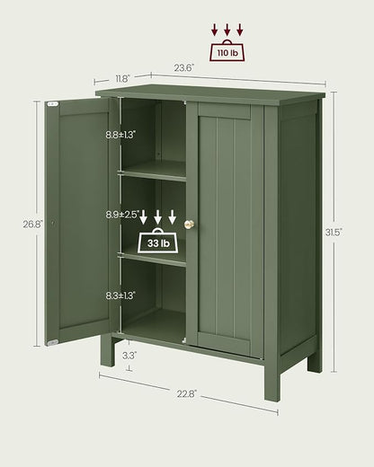 VASAGLE Bathroom Floor Storage Cabinet, Bathroom Storage Unit - Image 7