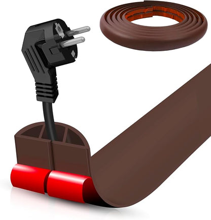Floor Cord Cover Self Adhesive Cord Hider, 10FT Cable Management, Extension by DBHXXMB-HH