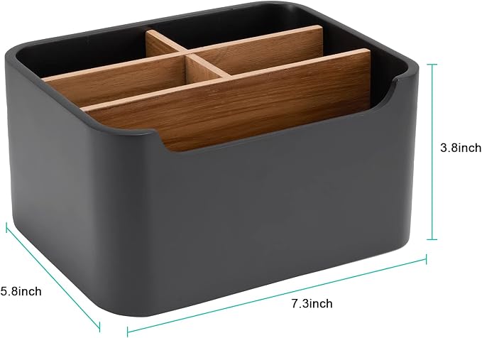 Stylish Desk Organizers and Remote Control Holders in Black, Pen Phone Holder - Image 3