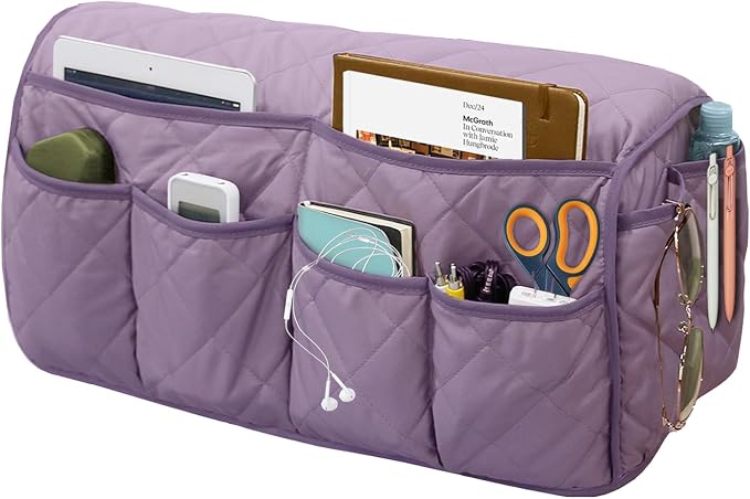 Armchair Caddy, Sofa Armrest Organizer, Non Slip Recliner Organizer, Remote by Gloserin