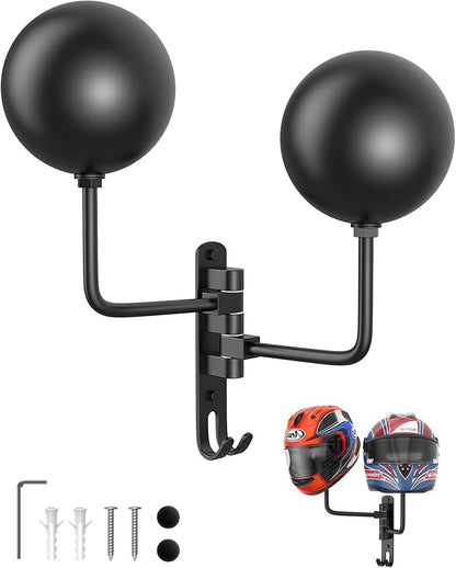 Helmet Hanger Wall Mount 180° Swivel Helmet Holder by LIFXIZE